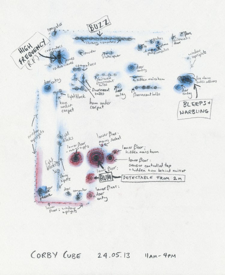Corby Cube drawn map